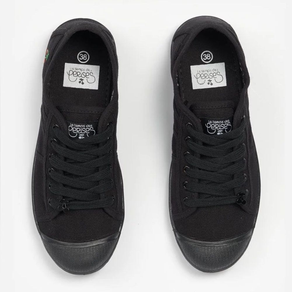 🇫🇷Les Temps de Cerises canvas runners black/black